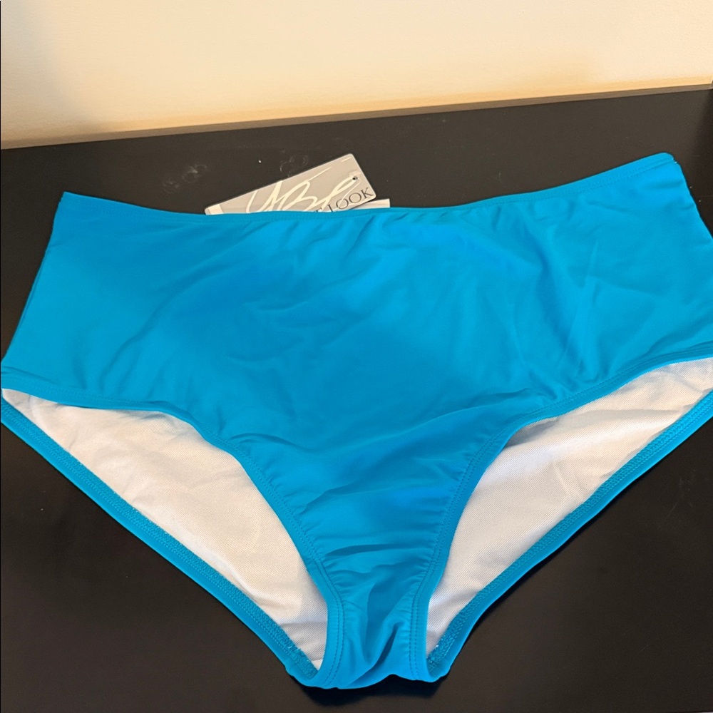 Your Best Look (YBL) Turquoise (Blue) Size 18W or 24W Swim Bottom Lined NWTs